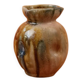Small Art Nouveau vase in flamed glazed stoneware by Charles Greber