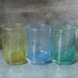 Bubbled water glasses Bourboule glassware