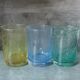 Bubbled water glasses Bourboule glassware