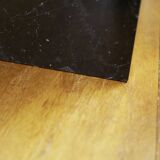 Buddha head sculpture, marble base