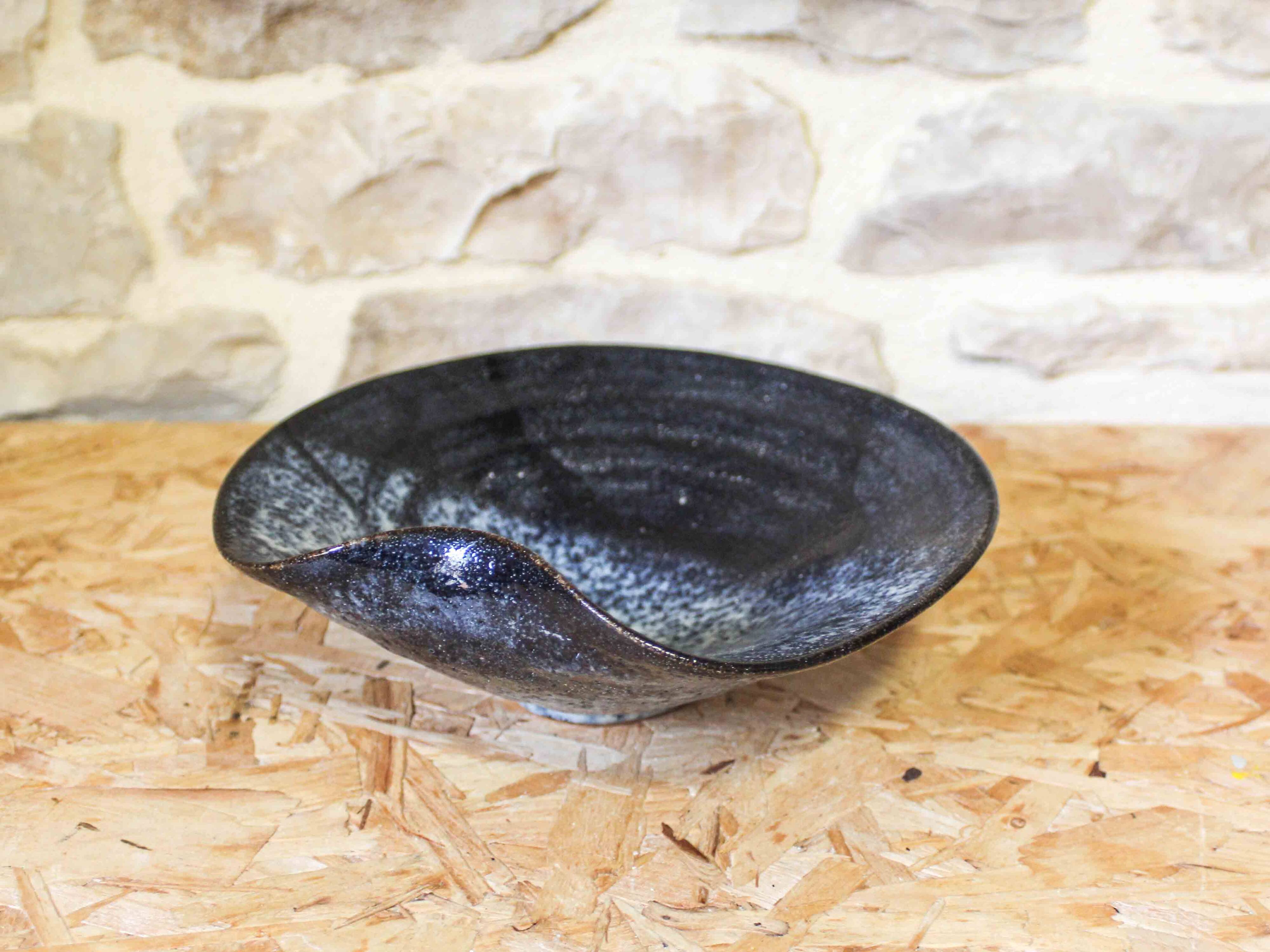Glazed stoneware bowl