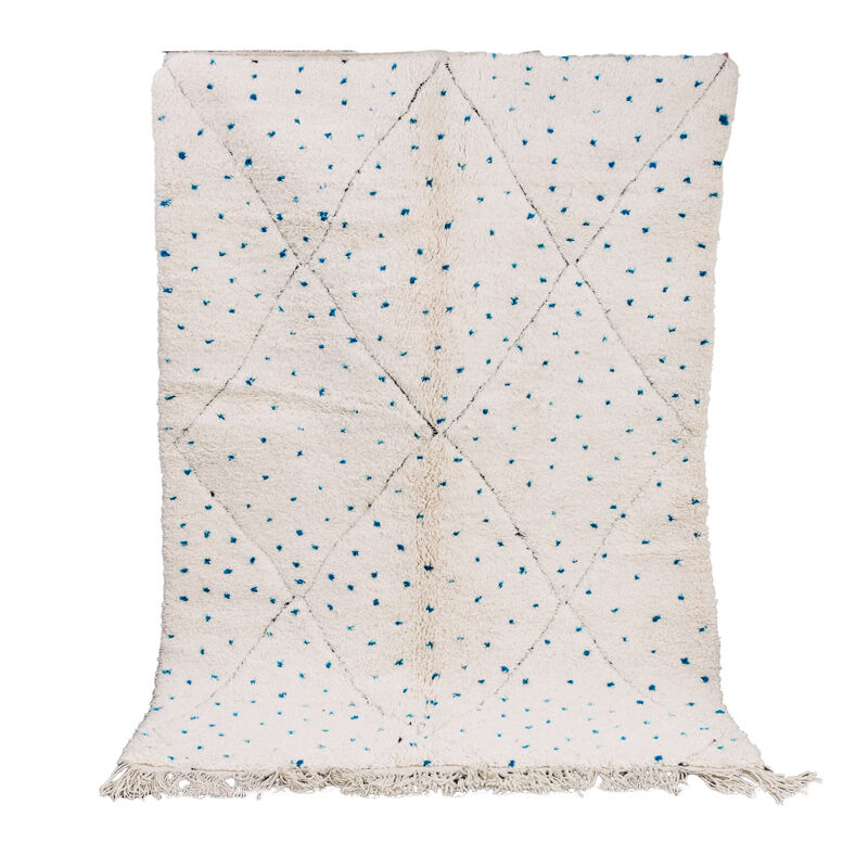 Berber carpet blue pea 165x230 cm