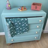 Vintage chest of drawers 4 drawers compass feet