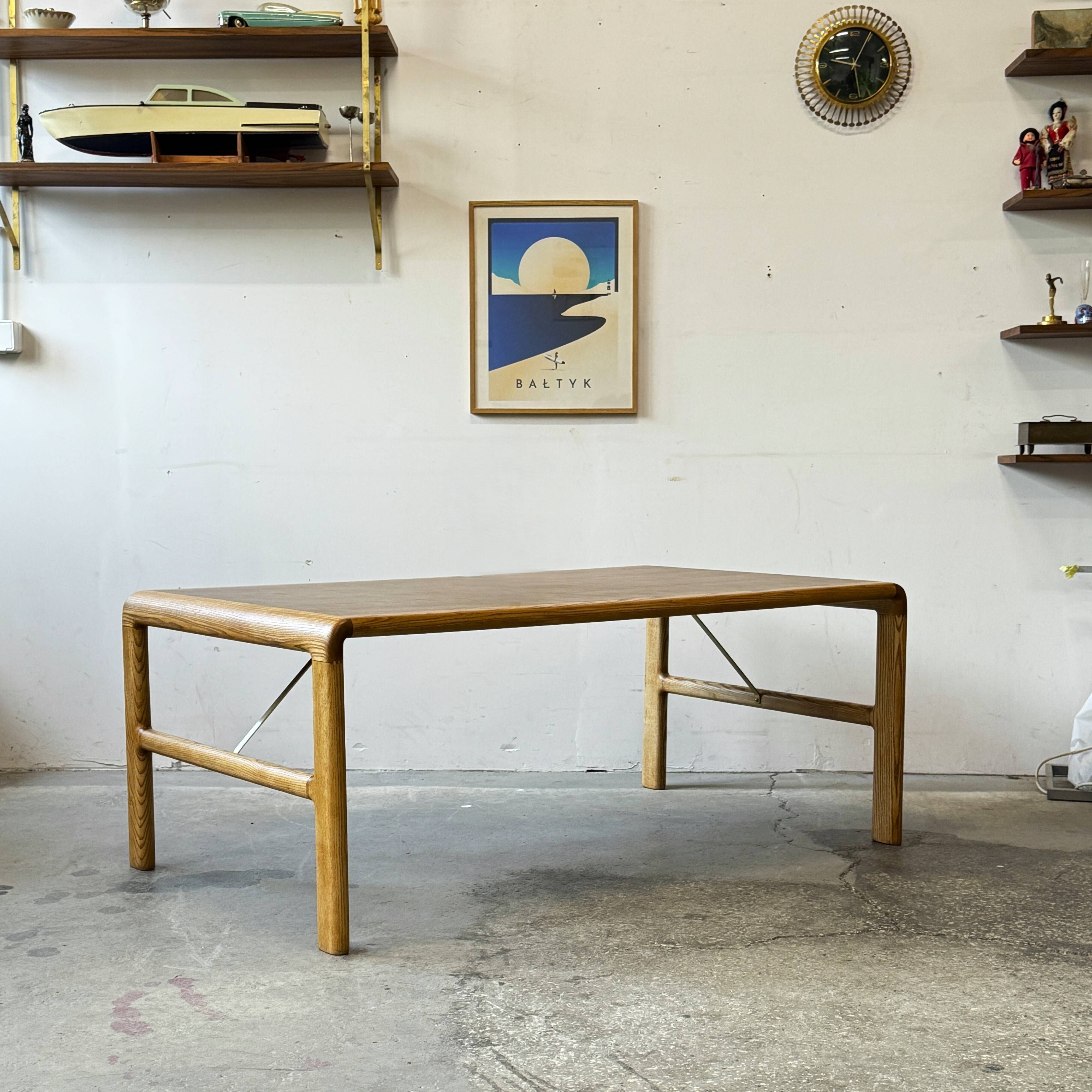Ash Mosaic Coffee Table, Denmark 1960s/1970s, Mid-C Modern