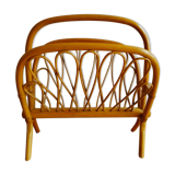 Rattan magazine holder