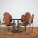 Dining room table and 6 chairs by Alessandro Alpizzi, 1970s, Set of 7