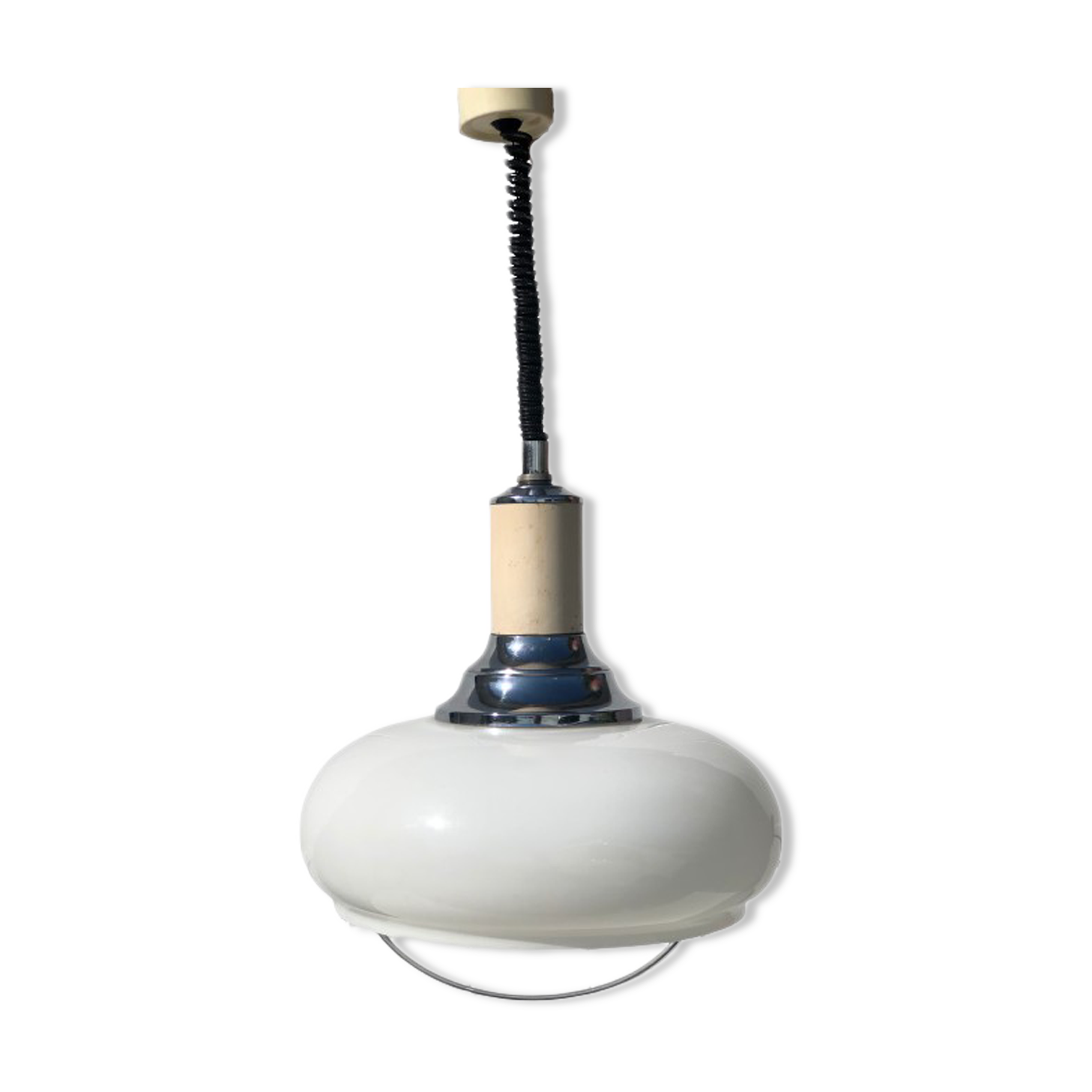 Vintage pendant lamp with Rolly system