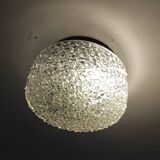 Moulded glass ceiling light from the 60s/70s.
