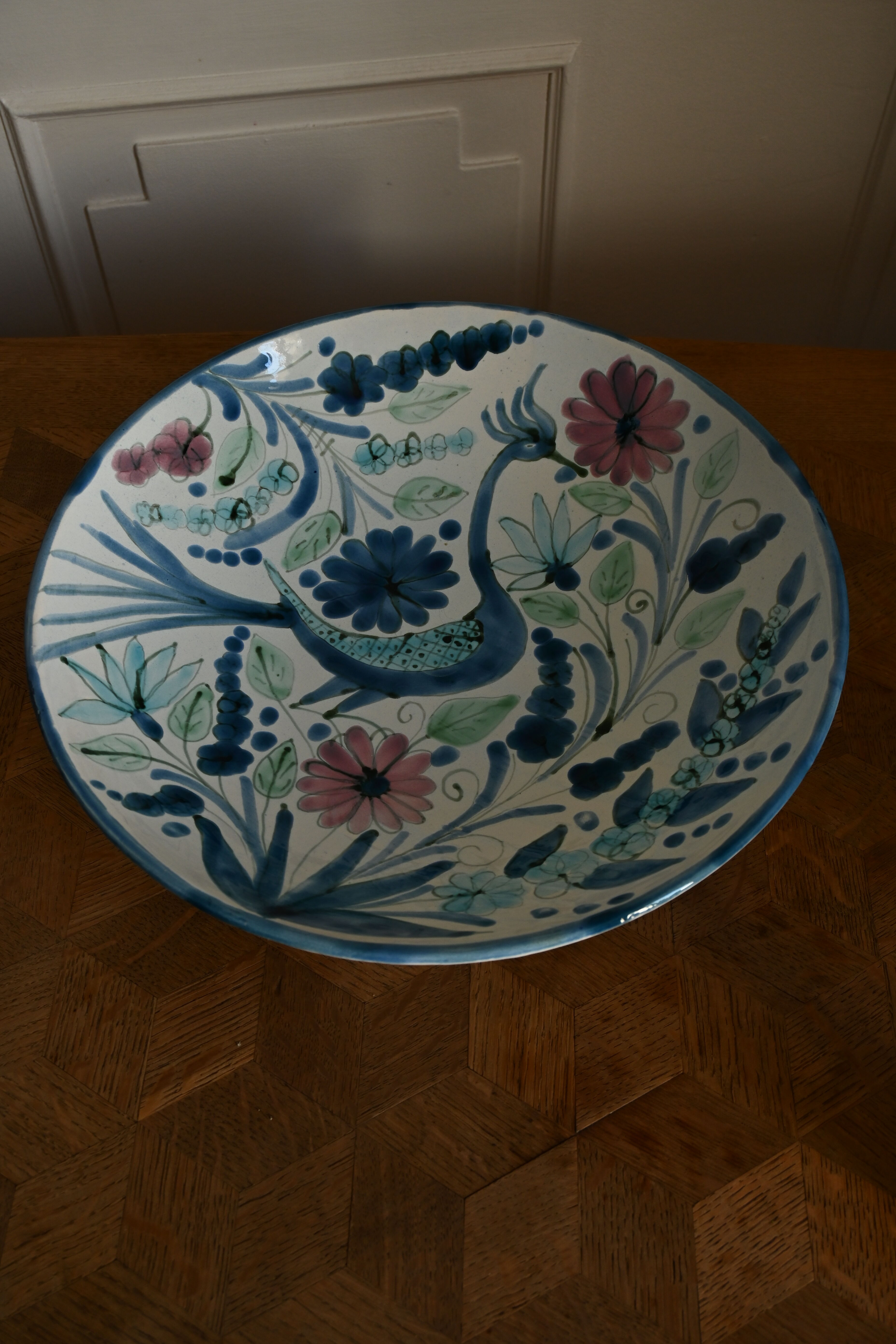 Ceramic plate signed Maja