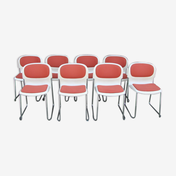 Ensemble de 8 chaises Drabert SM400K, Allemagne des années 1990