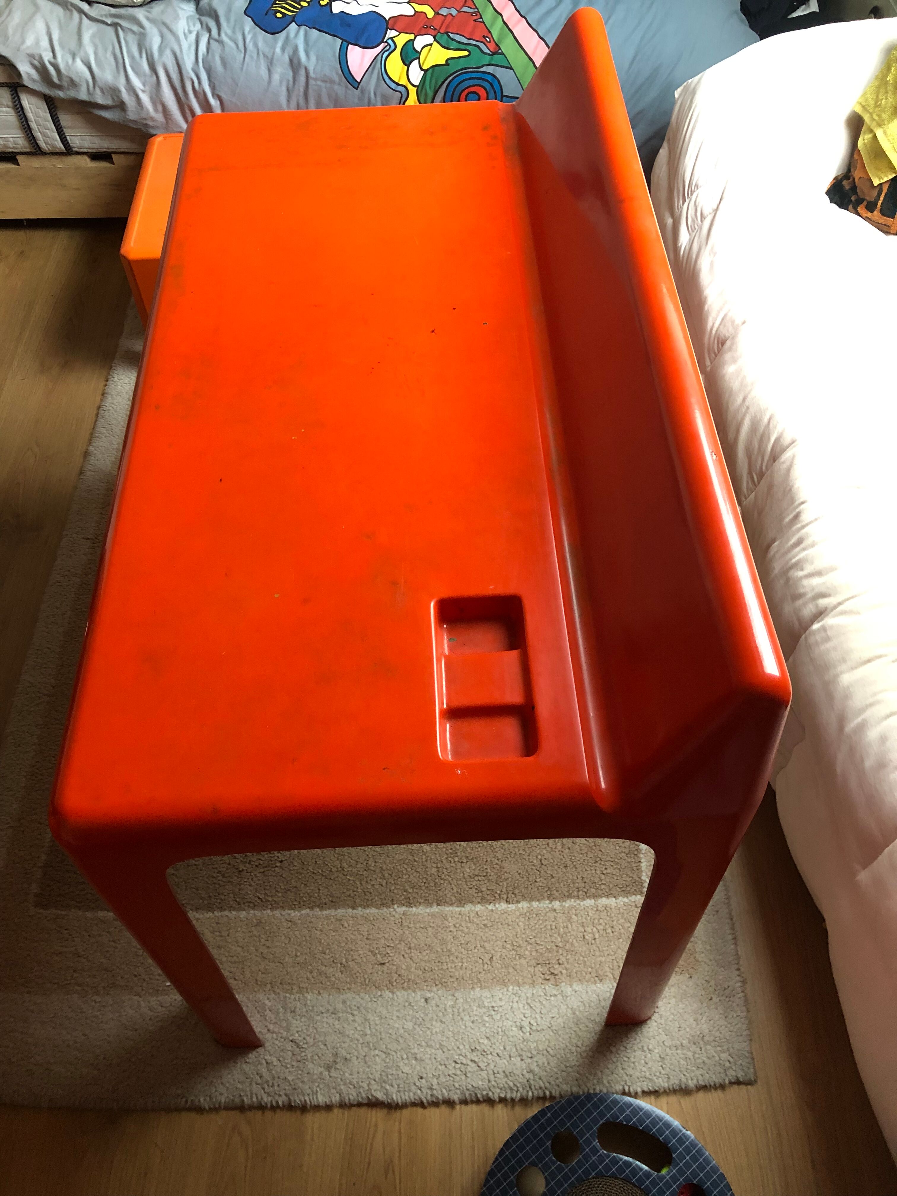 Office Patrick ginger paulus orange fiberglass 1970