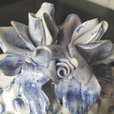 Blue and white sugar bowl