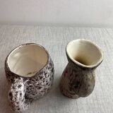 La Roue Vallauris ceramic mug and pitcher