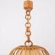 Mid-century Spanish rattan pendant lamp