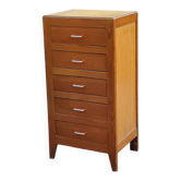 Vintage chest of drawers from the 50s with compass feet