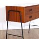 Scandinavian vintage console in teak and metal 1960
