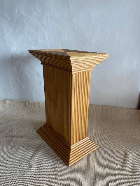 Column in rattan
