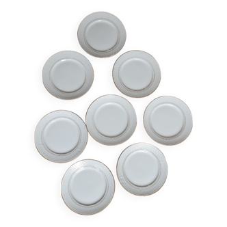 Set of 8 L'Eclat L'Amandinoise flat plates