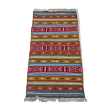 Multicolored Berber kilim rugs in pure wool