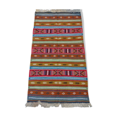 Tapis kilim berbère multicolores en pure laine