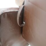 Design Leather Folding Sofa by Arch. Spicka, 1970s, Czechoslovakia