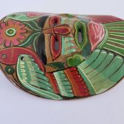 Mexican terracotta mask, Mexican folk art, 1970s