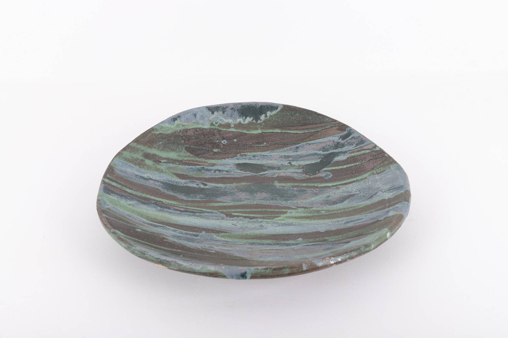 Unique earthenware dish plate, Sicily 1990’s