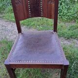 Set of 6 art deco chairs.
