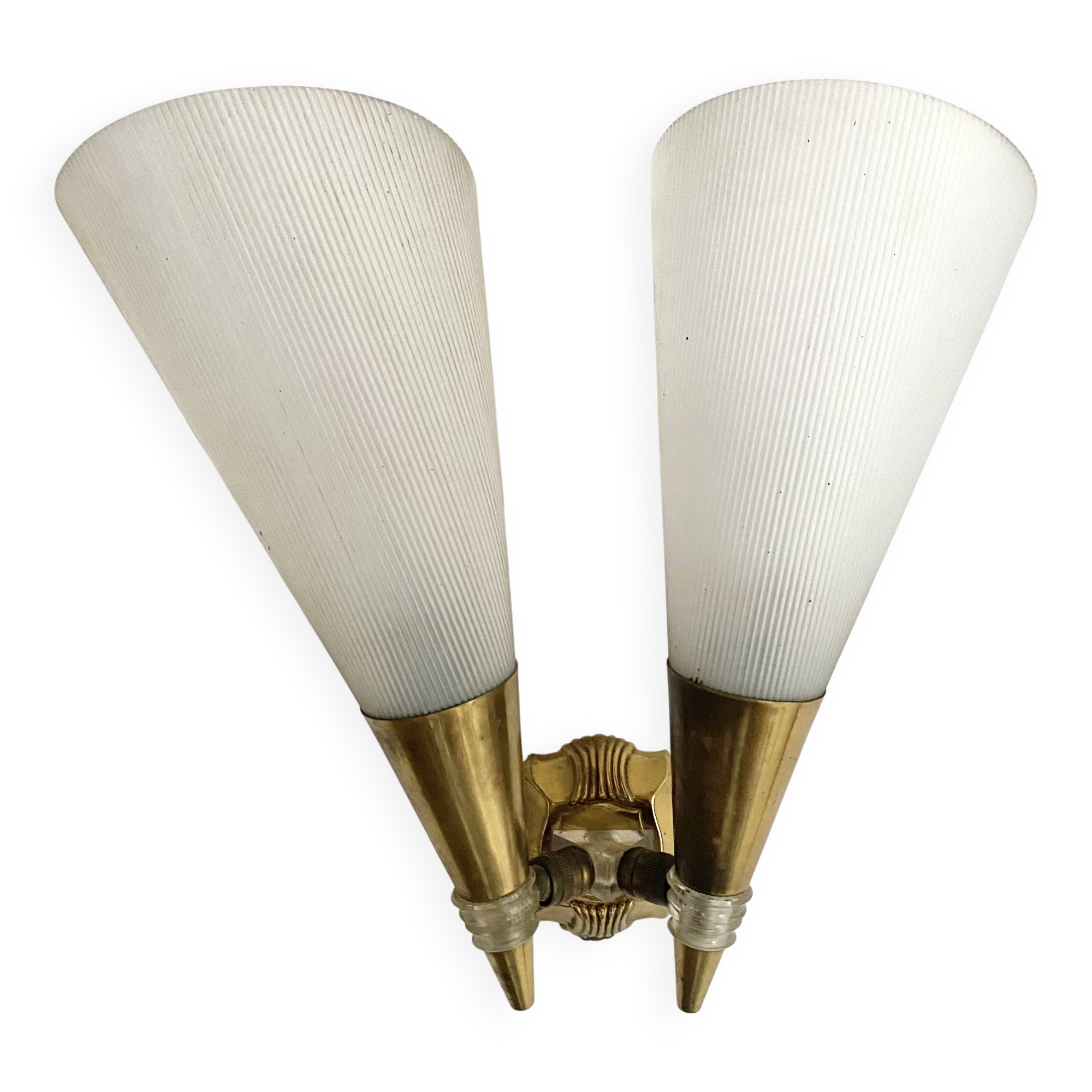 Adjustable conical wall lights from the 60s