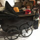 Landau of the years 1920-1930 in wood and leather
