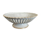 Openwork cut white porcelain and gilding