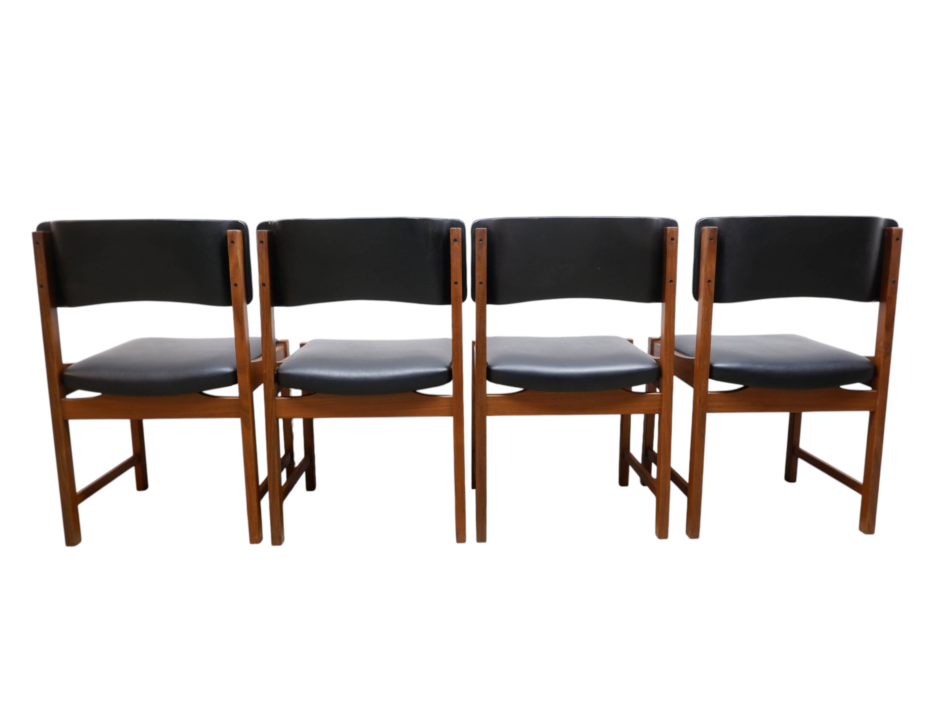 Set of 4 vintage dining chairs, 1960s