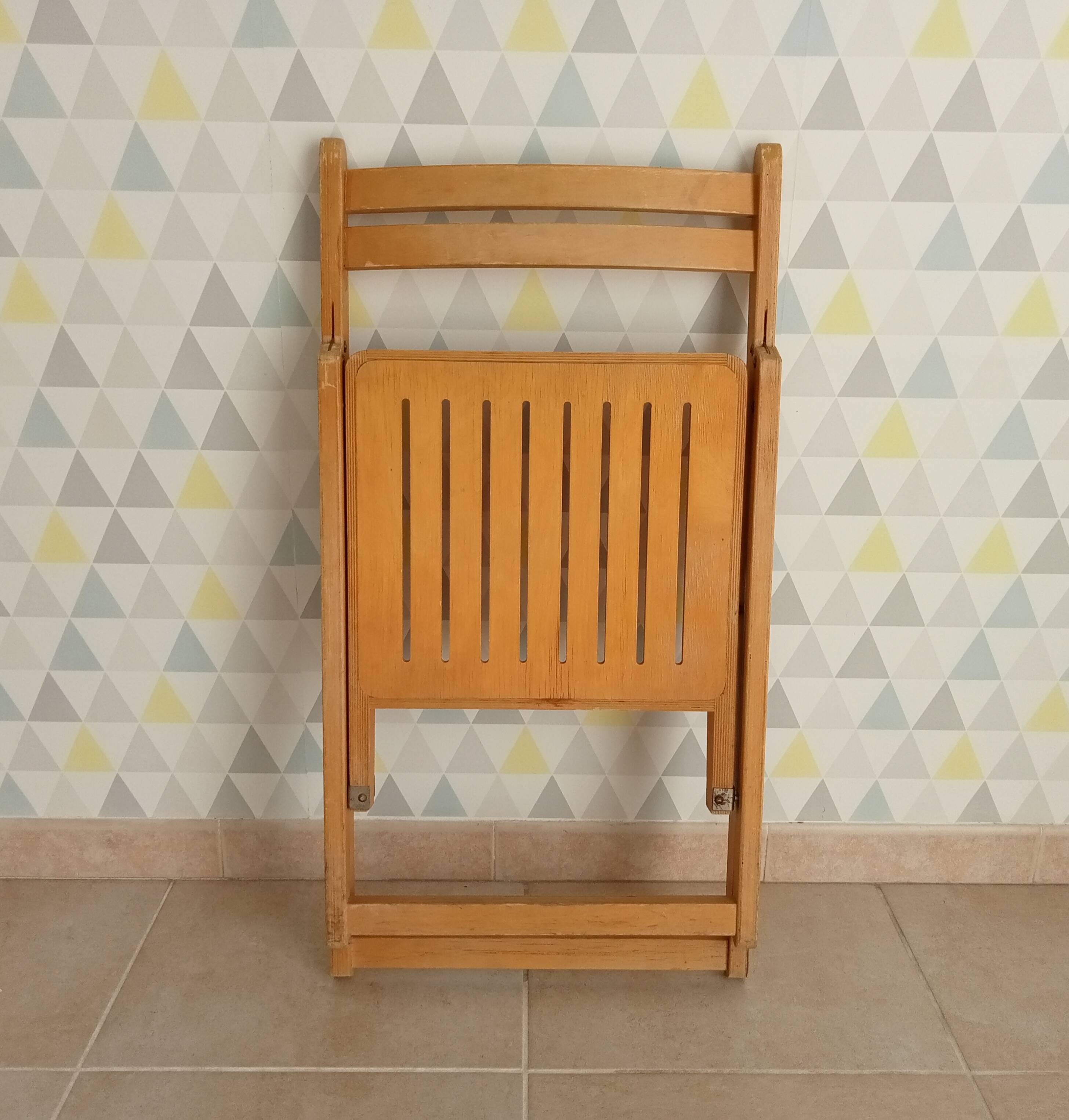 Chaise pliante vintage années 70/80