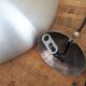 UFO suspension in brushed metal