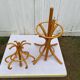 Baumann bistro style 1960 curved light wood parrot coat rack