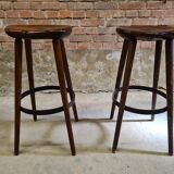 Set of 2 vintage bar stools
