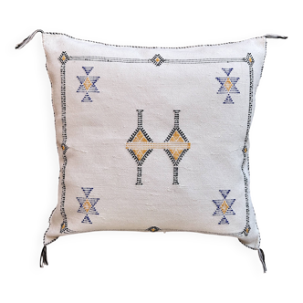White cactus silk cushion, cactus silk cushion, white lumbar cushion