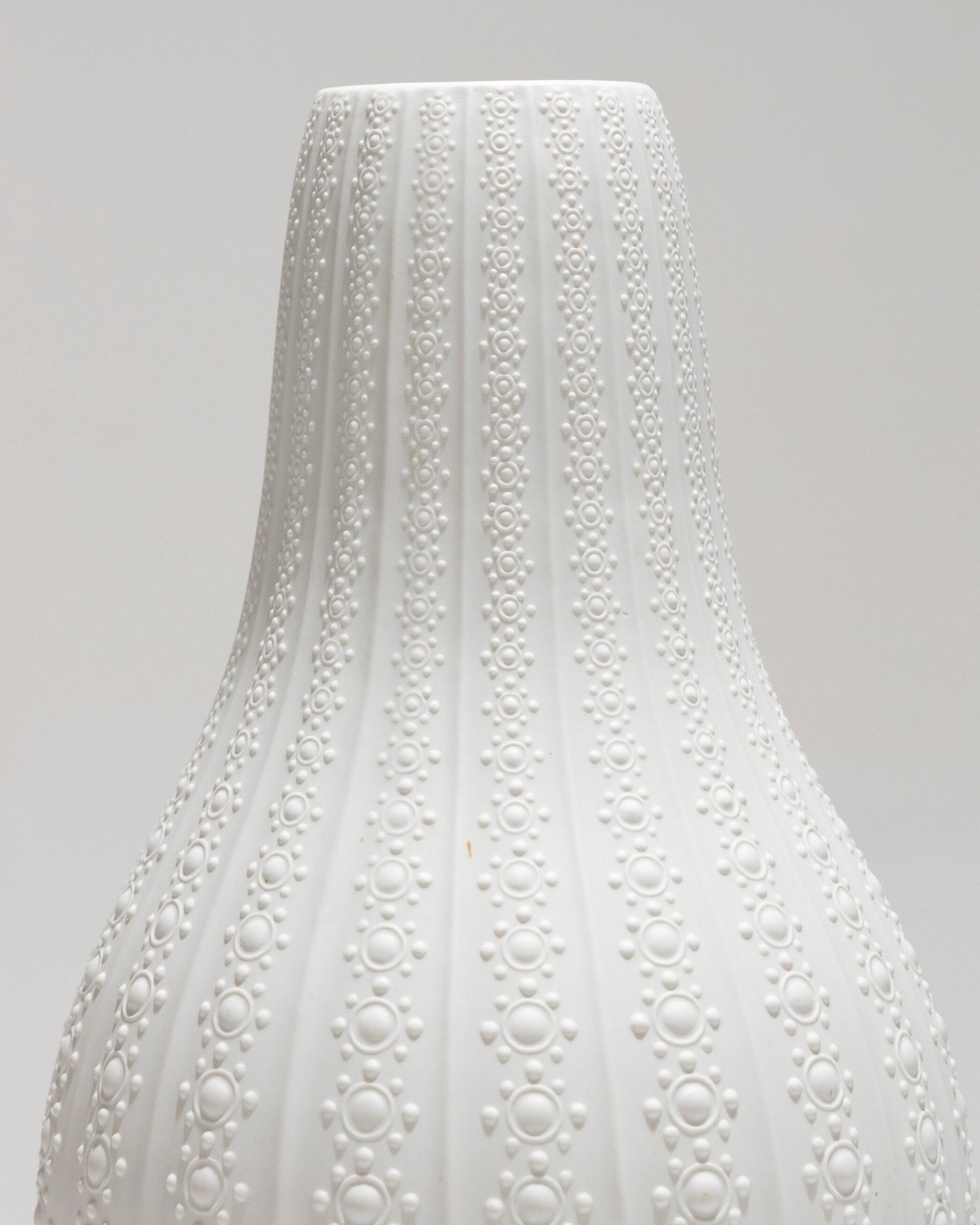 Tall porcelain gourd vase, Heinrich Germany, 1960s