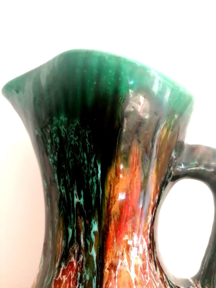 Ceramic pitcher Vallauris style 1960