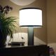 Vintage lamp in brushed aluminum from the 70s