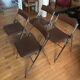 Chrome metal chairs and skaï from the 70s