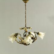 Suspension florale vintage de W. Müller-München des années 1980.