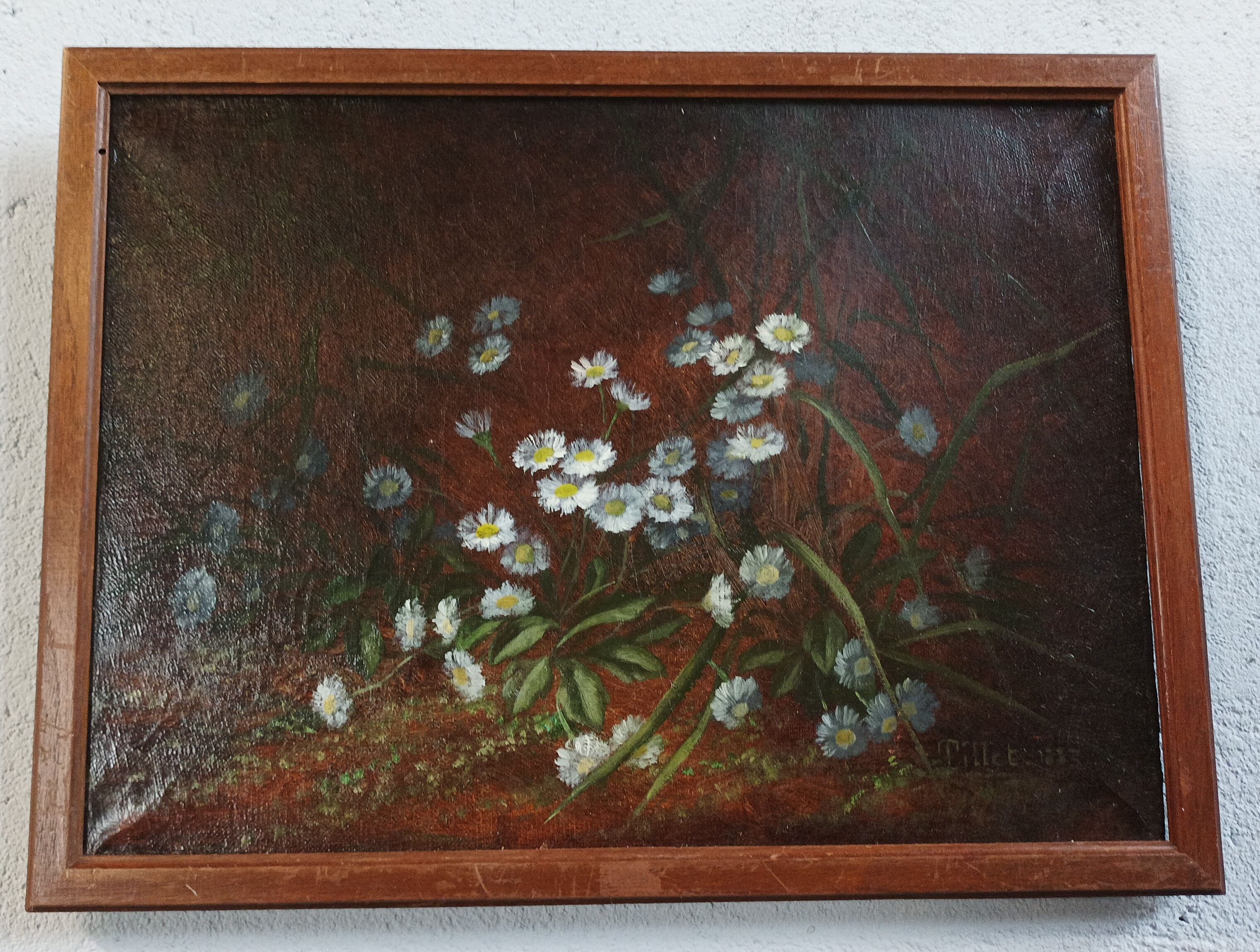 Paul TILLET (1844-1889) Les pâquerettes Oil on canvas