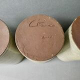 Set of 6 jean dubost glazed stoneware glasses in Noron