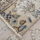 4x7 Tan Beige & Blue Floral Vintage Rug, 138x206Cm