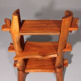 A playful mid-century French wooden bookcase 1960