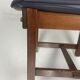 Ensemble de 4 chaises de salle à manger brutalistes en chêne et cuir, années 1960