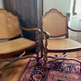 Pairs of canned chairs