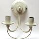 White wall lamp 2 bulbs