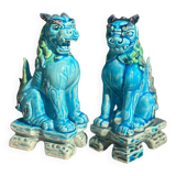 Figurines en céramique Chien Lion